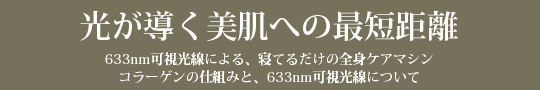 光が導く美肌への最短距離